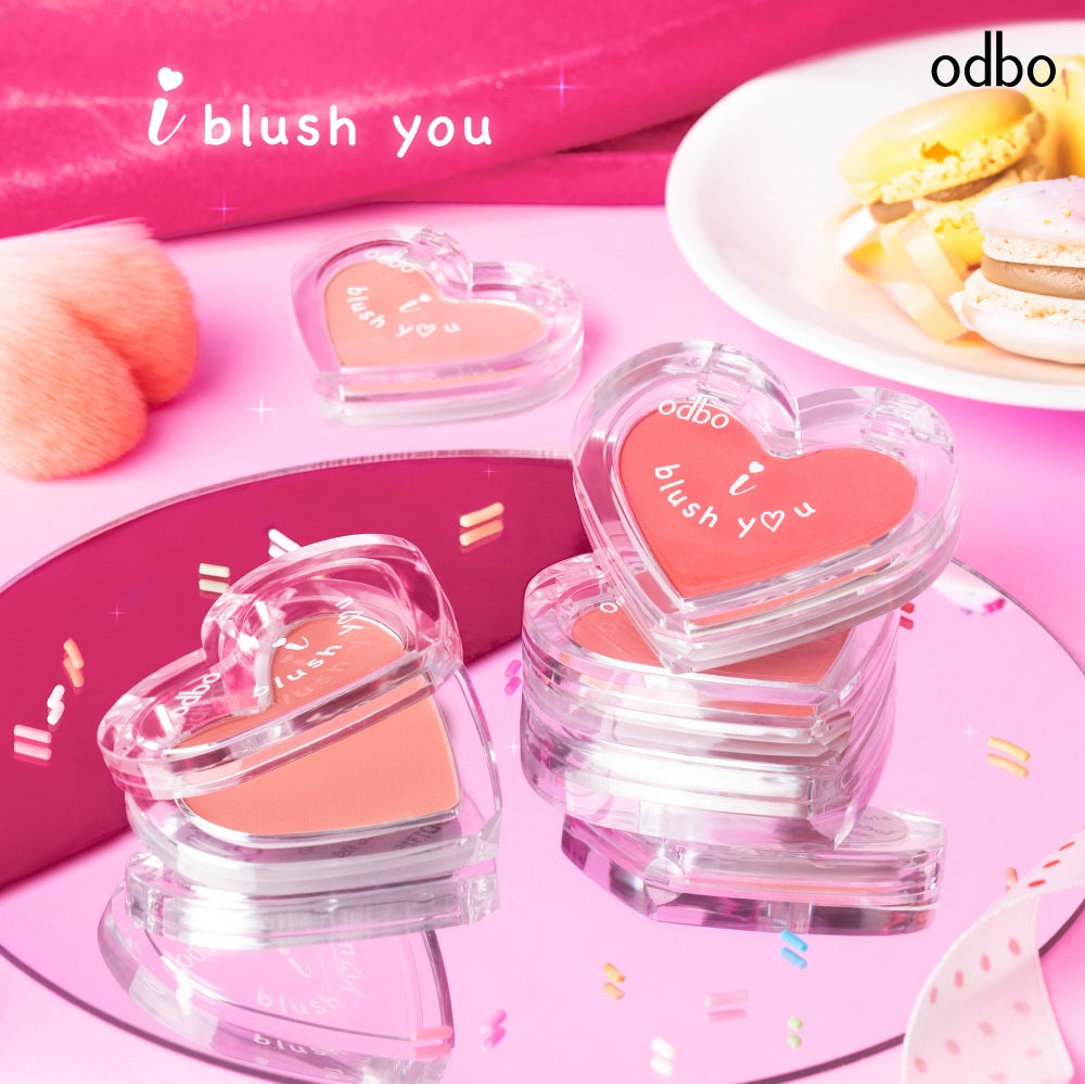 odbo Blush - 心形胭脂 - Rosy Aura