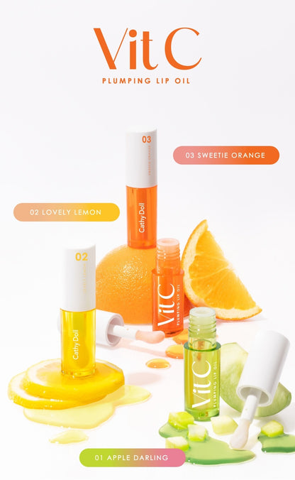 Cathy Doll Vit C Lip Oil - 維他命 C 護唇油 - Rosy Aura