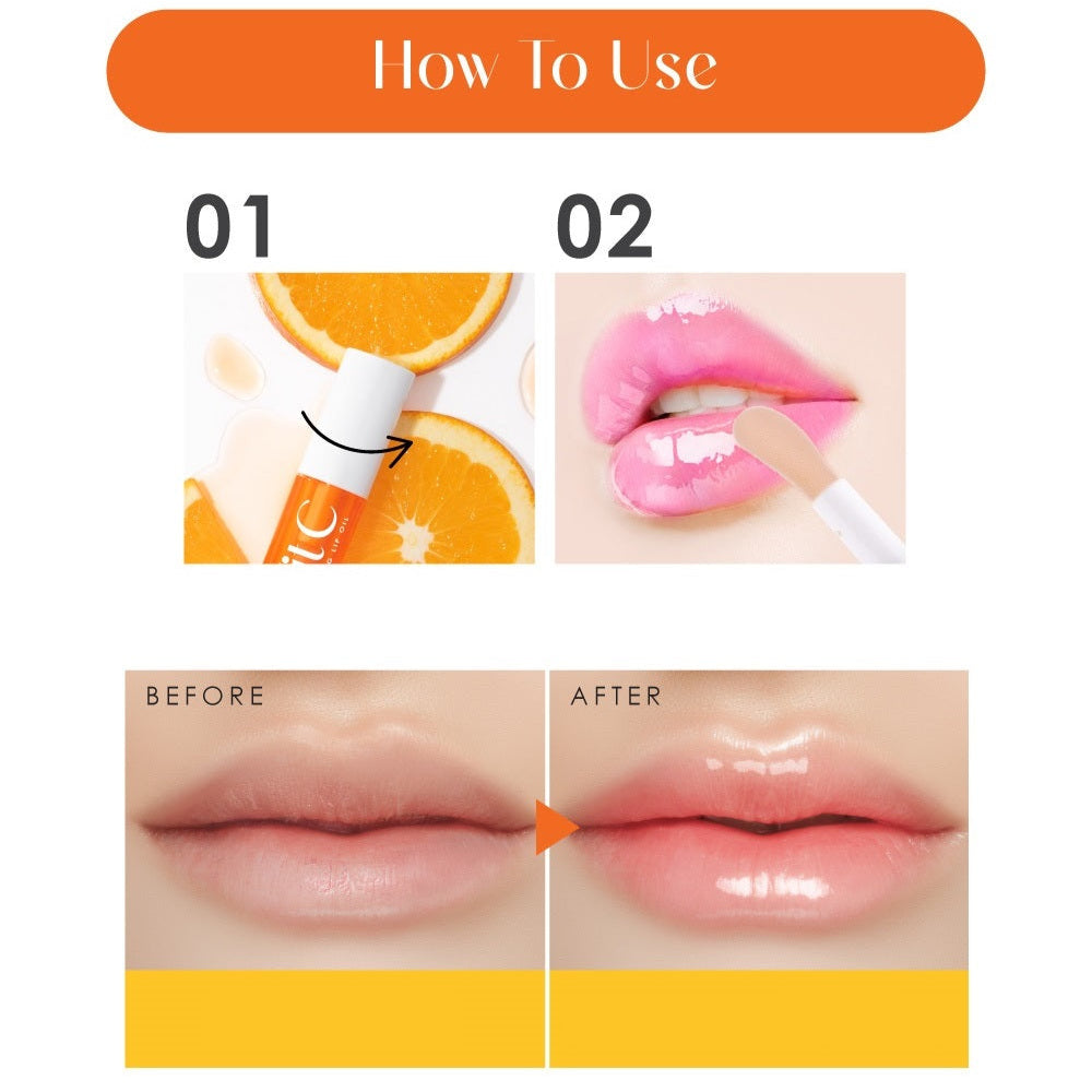 Cathy Doll Vit C Lip Oil - 維他命 C 護唇油 - Rosy Aura