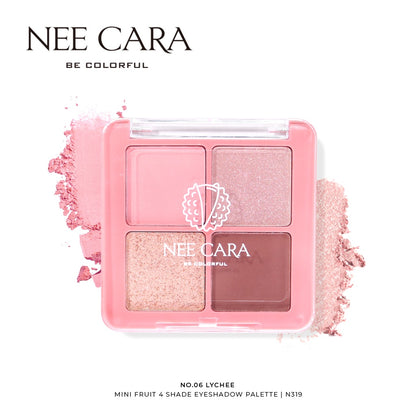 Nee Cara Eyeshadow Mini Palette - 迷你四色眼影盤 - Rosy Aura