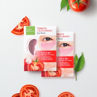 Baby Bright Tomato & Gluta Bright Eye Mask - 蕃茄亮白眼膜 5g - Rosy Aura